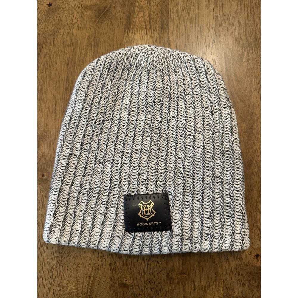 Love Your Melon x Harry Potter Hogwarts Slouchy Beanie Back And White